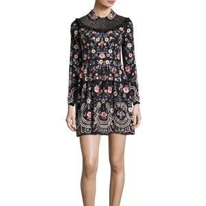 Needle and thread Whisper Prom Long-Sleeve Mini dress